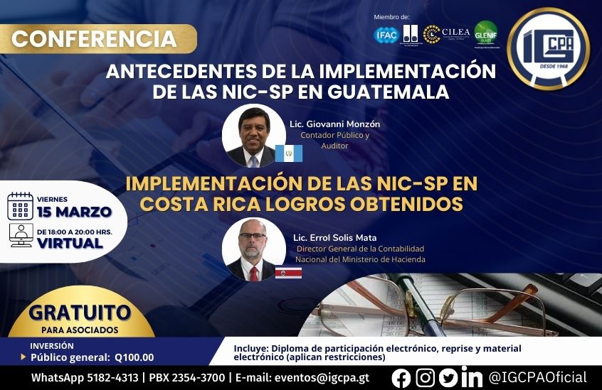 Conferencia “Antecedentes De La Implementación De Las NIC-SP En ...