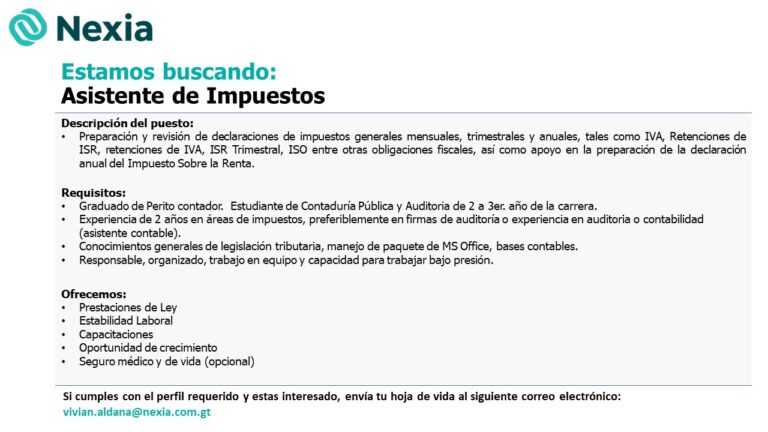 asistente de impuestos