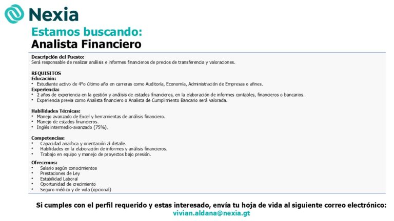 analista financiero