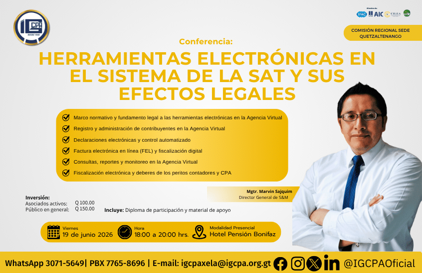 conferencia: herramientas electrónicas en el sistema de la sat y sus efectos legales.