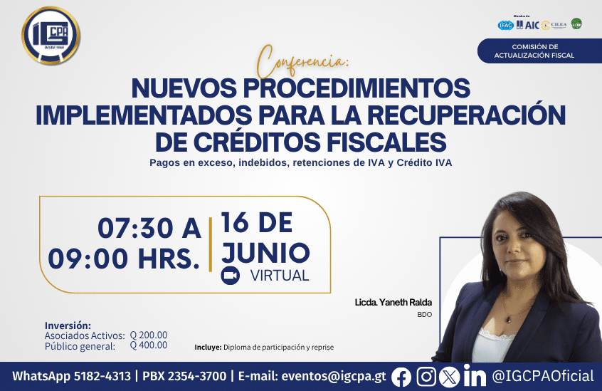 conferencia: nuevos procedimientos implementados para la recuperación de créditos fiscales